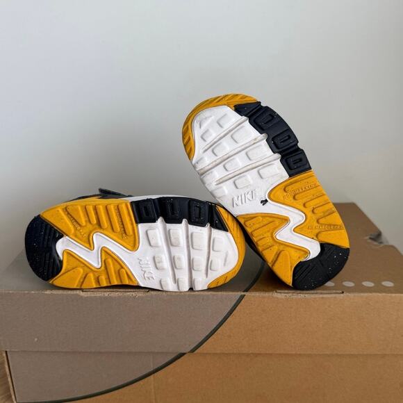 Nike Airmax 90 Easyon Grey/Yellow Toddler Sneakers- SZ 7 C - Picture 11 of 12